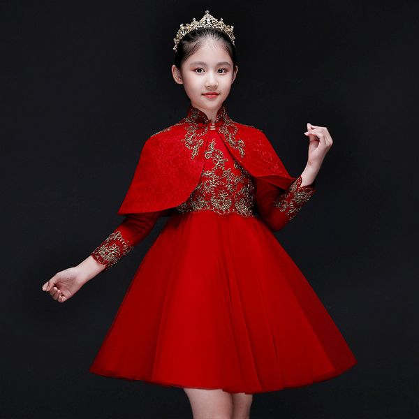 fashion handmade flowers flower girl dresses red long sleeve with shawl kids pageant gowns long flower girl dresses for weddings, Red;yellow
fashion handmade flowers flower girl dresses red long sleeve with shawl kids pageant gowns long flower girl dresses for weddings, Red;yellow