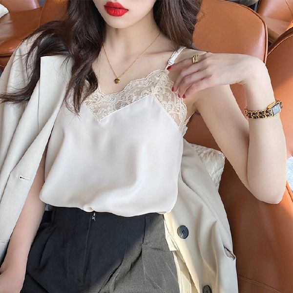 online celebrity lace shirt small camisole women's coat lace summer base outer wear cross loose suit inner top, Camo
online celebrity lace shirt small camisole women's coat lace summer base outer wear cross loose suit inner top, Camo