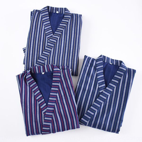 spring and summer thin men's gauze pajamas kimono kimono nightgown cotton vertical stripes sweat steaming sauna cardigan, Black;brown
spring and summer thin men's gauze pajamas kimono kimono nightgown cotton vertical stripes sweat steaming sauna cardigan, Black;brown