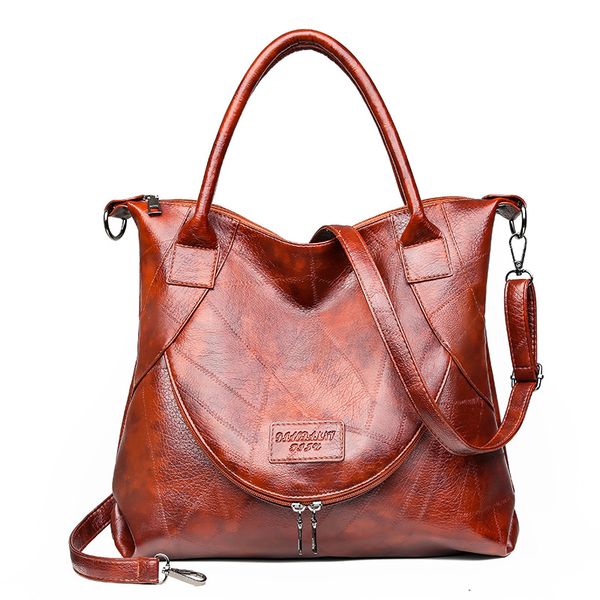 new female bag pu stitching soft leather shoulder messenger bag large capacity fashion simple travel handbag
new female bag pu stitching soft leather shoulder messenger bag large capacity fashion simple travel handbag