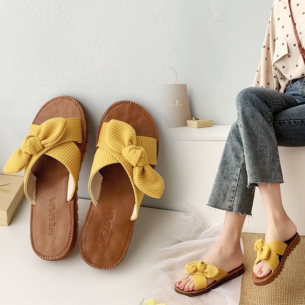 women's beef tendon soft-soled fashionable non-slip net red bow korean-style butterfly slippers flat-soled slippers
women's beef tendon soft-soled fashionable non-slip net red bow korean-style butterfly slippers flat-soled slippers