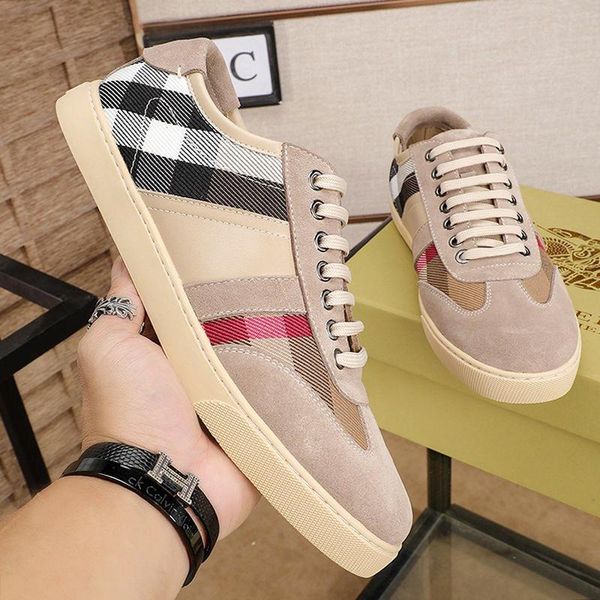 vintage check and leather sneakers fashion men shoes comfortable luxury shoes plus size casual lace -up men shoes fast delivery, Black
vintage check and leather sneakers fashion men shoes comfortable luxury shoes plus size casual lace -up men shoes fast delivery, Black