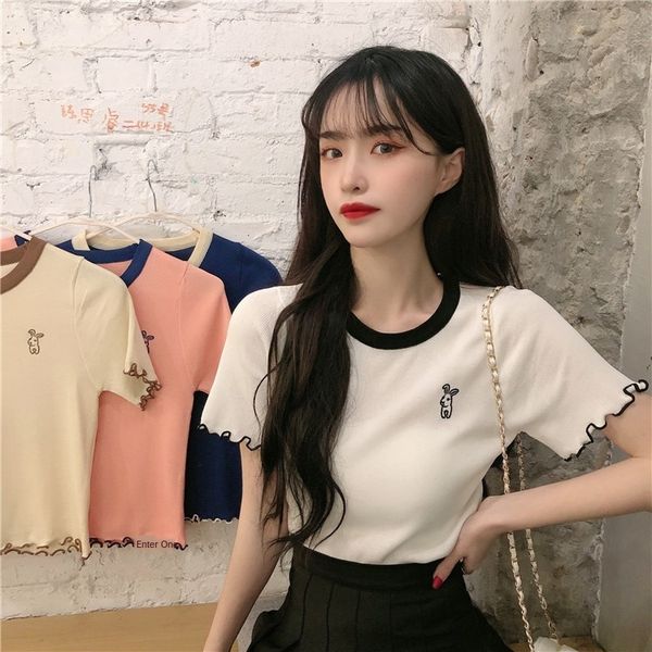 uaumd internet celebrity short-sleeved t-shirt women's summer 2020 t-shirt shorts and shorts new korean style all-match slimming slim k, White;black
uaumd internet celebrity short-sleeved t-shirt women's summer 2020 t-shirt shorts and shorts new korean style all-match slimming slim k, White;black
