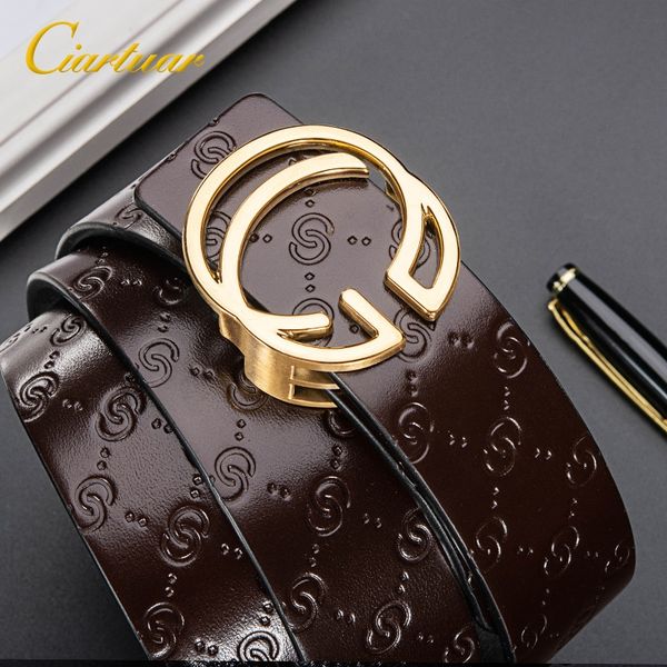 men's casual men's belt middle-aged youth stainless steel inner buckle high-grade leather layer cowhide belt, Black;brown
men's casual men's belt middle-aged youth stainless steel inner buckle high-grade leather layer cowhide belt, Black;brown