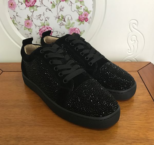 2020 fashion designer luxury men casual shoes rhinestone suede low lace-up male sneakers outdoor party comfortable shoes c14, Black
2020 fashion designer luxury men casual shoes rhinestone suede low lace-up male sneakers outdoor party comfortable shoes c14, Black