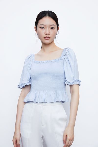 autumn new women's western style french lotus sleeves elegant stretch pleated wg32r4mf2000 shirt shirt, White
autumn new women's western style french lotus sleeves elegant stretch pleated wg32r4mf2000 shirt shirt, White