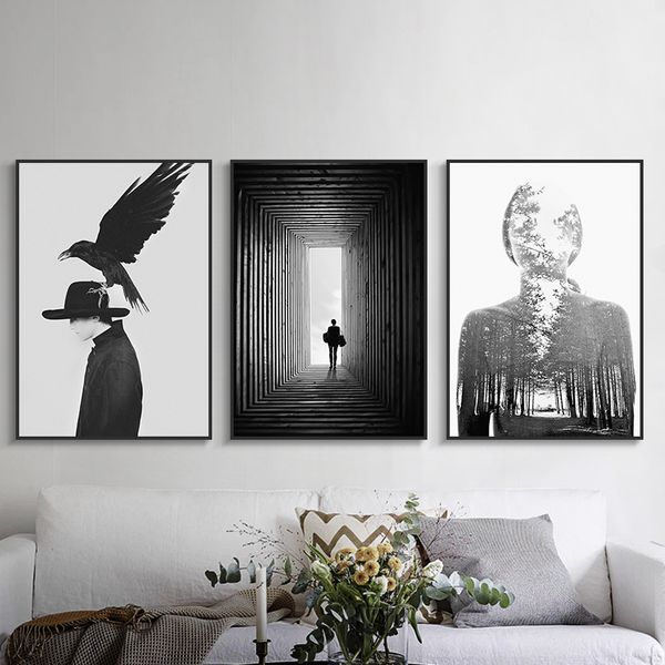 nordic black white abstract figures canvas painting wall art picture for living room art poster decoration picture morden art
nordic black white abstract figures canvas painting wall art picture for living room art poster decoration picture morden art