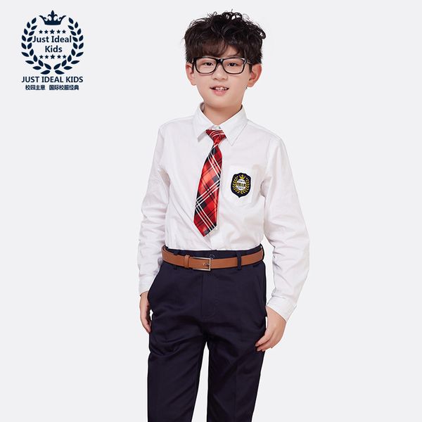 shirt+pants boys clothing set new long sleeve white shirt + casual pants student suit two pieces school uniforms s606
shirt+pants boys clothing set new long sleeve white shirt + casual pants student suit two pieces school uniforms s606