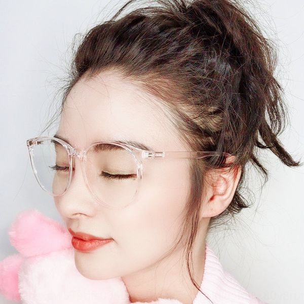 net red plain face large frame transparent anti-blue myopia glasses radiation glasses female tr90 round face thin myopia, Silver
net red plain face large frame transparent anti-blue myopia glasses radiation glasses female tr90 round face thin myopia, Silver