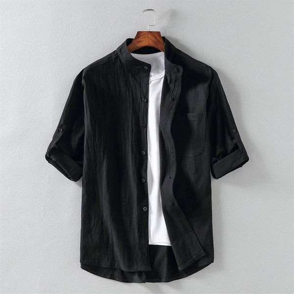 2020 new men's casual blouse cotton shirt loose short sleeve tee shirt spring autumn summer handsome men, White;black
2020 new men's casual blouse cotton shirt loose short sleeve tee shirt spring autumn summer handsome men, White;black