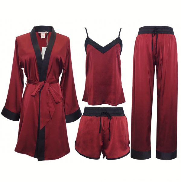 9k2de осень и лето три сезона имитация четыре части из 4 моделирования набора 4 шелка соответствия цвета край горячих алмазов сексуальных и, Blue;red