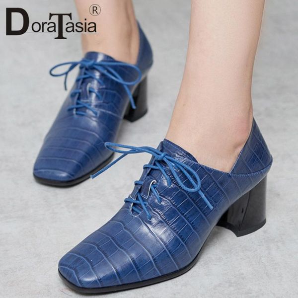 dress shoes doratasia elegant girl pointed toe lace up high heels pumps 2021 consise women casual office fashion woman, Black
dress shoes doratasia elegant girl pointed toe lace up high heels pumps 2021 consise women casual office fashion woman, Black