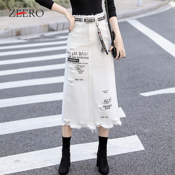 women front hole denim skirt 2020 fashion spring autumn long skirts harajuku high waist casual white jeans skirt plus size 5xl, Black
women front hole denim skirt 2020 fashion spring autumn long skirts harajuku high waist casual white jeans skirt plus size 5xl, Black