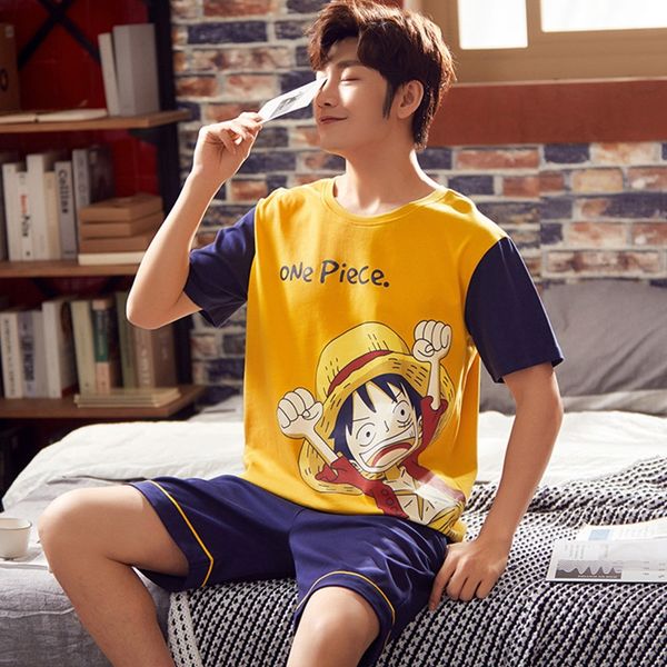 men's cotton short-sleeved cartoon youth summer thin home clothes student suit student clothes pajamas pajamas pajamas, Blue;red
men's cotton short-sleeved cartoon youth summer thin home clothes student suit student clothes pajamas pajamas pajamas, Blue;red