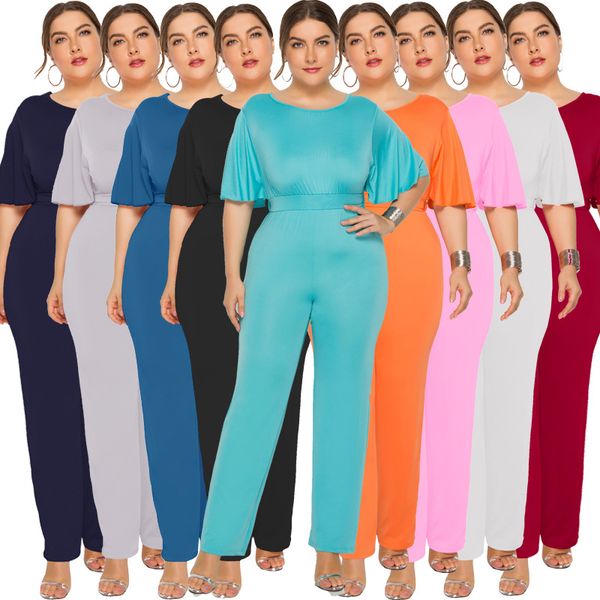 plus size woman clothes casual solid loose summer short sleeve women jumpsuit fashion o-neck office ladies bodysuits 9 colors
plus size woman clothes casual solid loose summer short sleeve women jumpsuit fashion o-neck office ladies bodysuits 9 colors