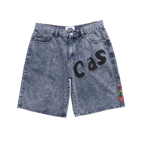 men's shorts harajuku letter print washed loose jeans oversize streetwear five point pants hip hop wide leg denim men and wome, White;black
men's shorts harajuku letter print washed loose jeans oversize streetwear five point pants hip hop wide leg denim men and wome, White;black