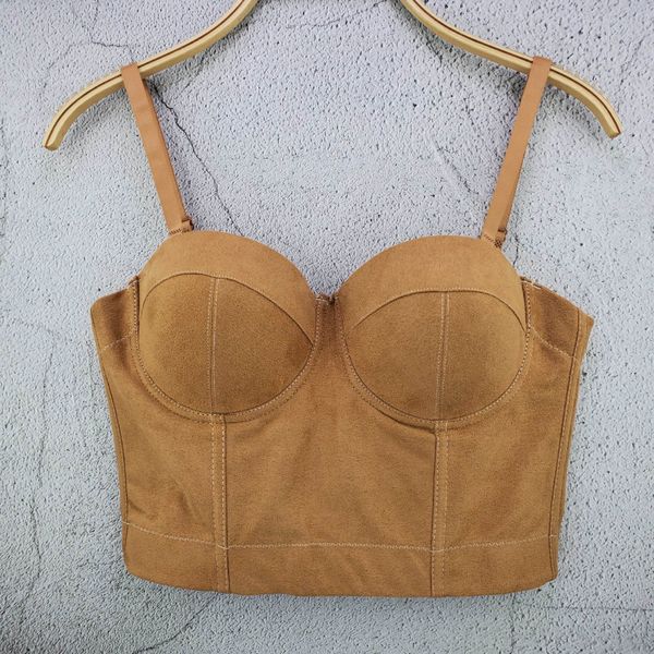 velvet solid color short vest navel camisole vest bra women's korean style all-match sling, Camo
velvet solid color short vest navel camisole vest bra women's korean style all-match sling, Camo