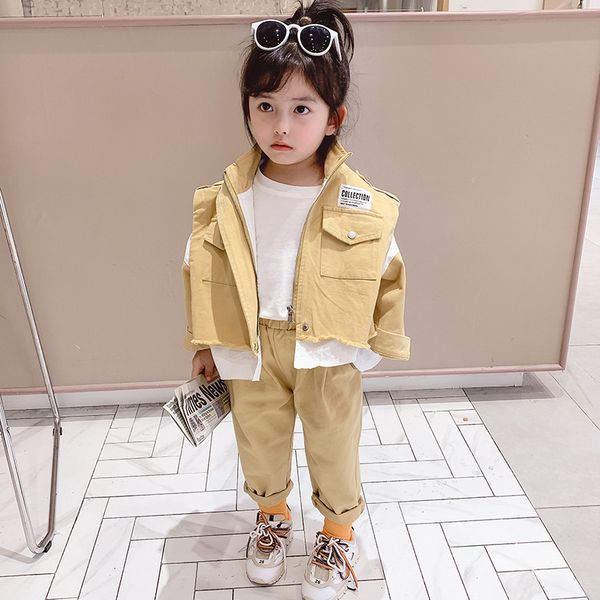 kids designer clothes girls girls fashion childrens suit childrens clothing sports two-piece monochrome fake two-piece tooling set fashion o, White
kids designer clothes girls girls fashion childrens suit childrens clothing sports two-piece monochrome fake two-piece tooling set fashion o, White