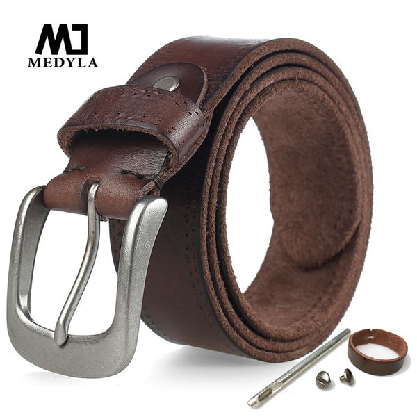 medyla real leather men's belt soft raw cowhide solid hard metal buckle genuine leather belt men natural no mezzanine, Black;brown
medyla real leather men's belt soft raw cowhide solid hard metal buckle genuine leather belt men natural no mezzanine, Black;brown