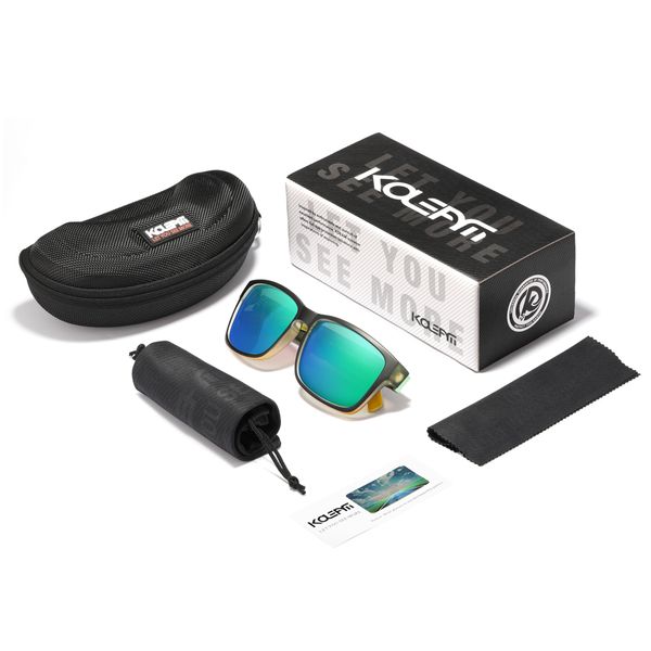 sunglasses kdeam high-end lifestyle polarized men tr90 frame impact-resistant lens stainless steel optical hinges ch01, Blue
sunglasses kdeam high-end lifestyle polarized men tr90 frame impact-resistant lens stainless steel optical hinges ch01, Blue