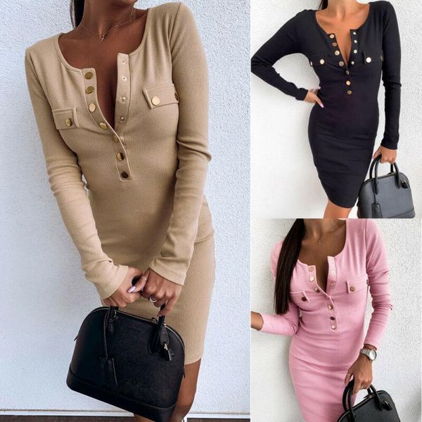 zity elegant women dresses office lady long sleeve dress button solid black pink bodycon bandge mini dresses knitted clothes, Black;gray
zity elegant women dresses office lady long sleeve dress button solid black pink bodycon bandge mini dresses knitted clothes, Black;gray