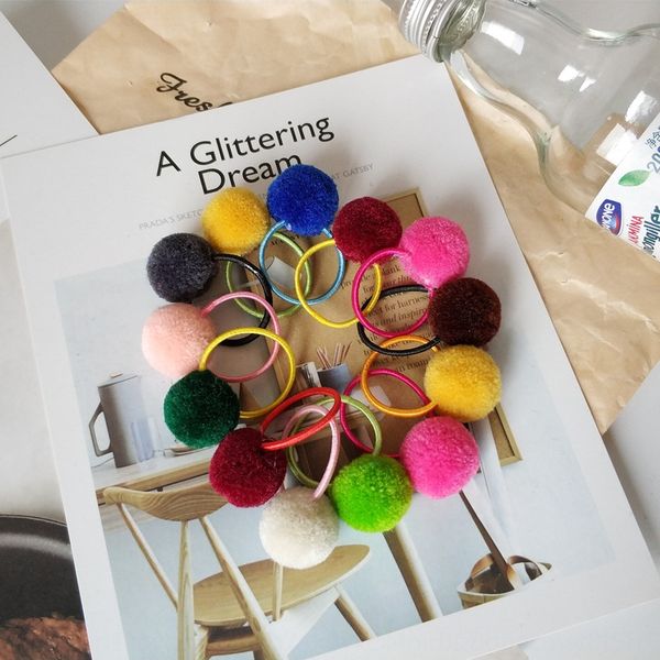 children's serving rope korean jewelry candy color ball band hair rope hair band gift, Slivery;white
children's serving rope korean jewelry candy color ball band hair rope hair band gift, Slivery;white