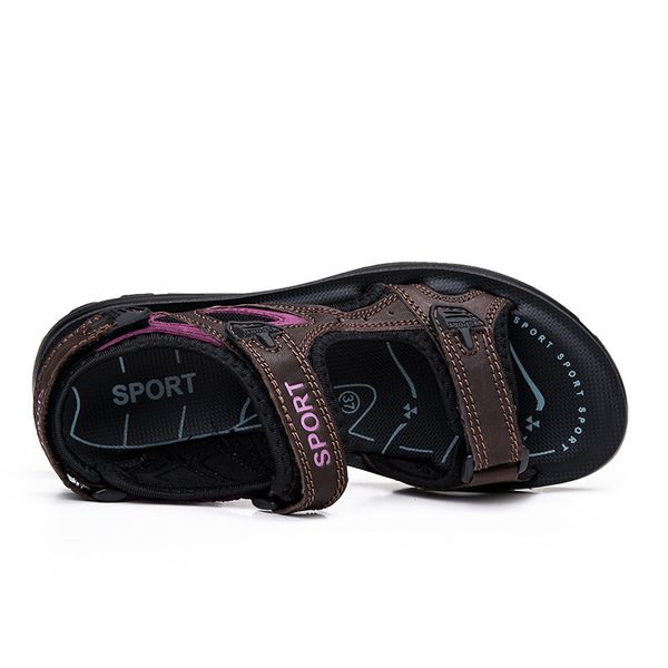 upuper 2019 outdoors women's sandals comfortable flat genuine leather woman summer beach shoes large size 35-41 y200620, Black
upuper 2019 outdoors women's sandals comfortable flat genuine leather woman summer beach shoes large size 35-41 y200620, Black