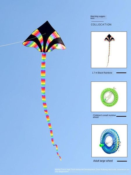 rainbow long tail kite with line wheel weifang small cartoon triangle large rainbow long tail new breeze children beginner new
rainbow long tail kite with line wheel weifang small cartoon triangle large rainbow long tail new breeze children beginner new