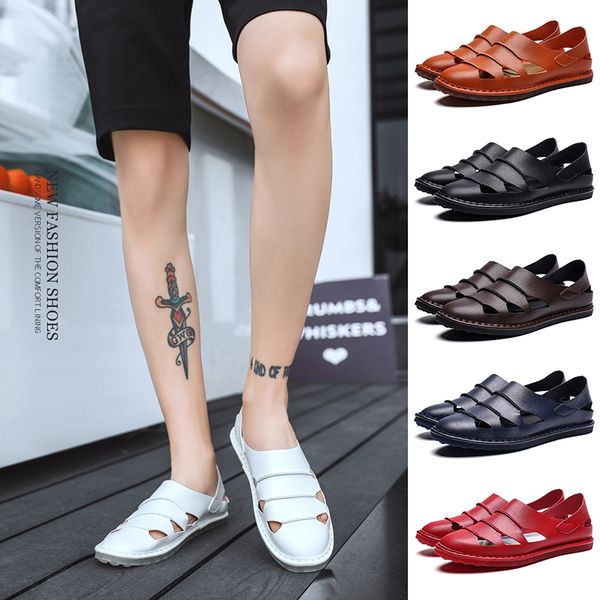 Hot Sale Mens Sandals Summer With Hole Breathable Men Casual Shoes Beach Sandals Soft Comfy Driving Shoes 6 Colors Size 38-48, Black
Hot Sale Mens Sandals Summer With Hole Breathable Men Casual Shoes Beach Sandals Soft Comfy Driving Shoes 6 Colors Size 38-48, Black