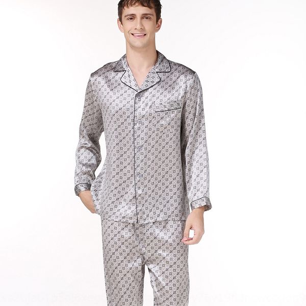 autumn pajamas and men's silk pajamas two-piece suit long sleeve simple 100% mulberry silk home wear t9003, Black;brown
autumn pajamas and men's silk pajamas two-piece suit long sleeve simple 100% mulberry silk home wear t9003, Black;brown