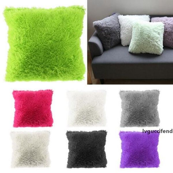 plush pillow case soft plush faux fur cushion covers home decorative cushion cover l home throw pillows for sofa car chair