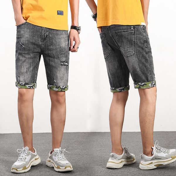 7j0bi summer thin gray denim shorts men's nine nine shorts ankle-length cropped pants loose trend hole camouflage casual trend all-matc, Blue
7j0bi summer thin gray denim shorts men's nine nine shorts ankle-length cropped pants loose trend hole camouflage casual trend all-matc, Blue