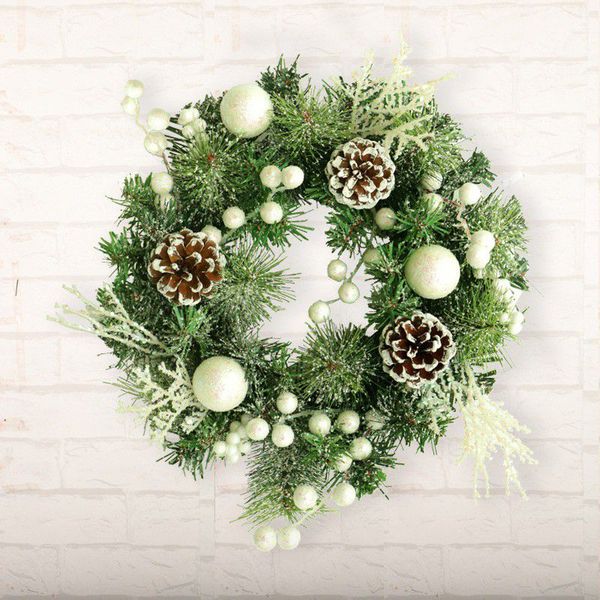 christmas decoration wreath holiday wreath door hanging flocking pvc pine cones white fruit decoration home window props new
christmas decoration wreath holiday wreath door hanging flocking pvc pine cones white fruit decoration home window props new