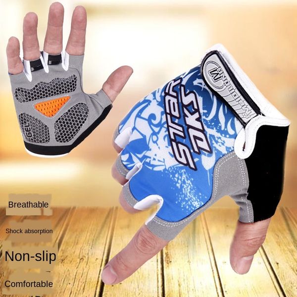 men' and women' sports half finger gym sports outdoor and gloves riding sunscreen gloves, Blue;gray
men' and women' sports half finger gym sports outdoor and gloves riding sunscreen gloves, Blue;gray