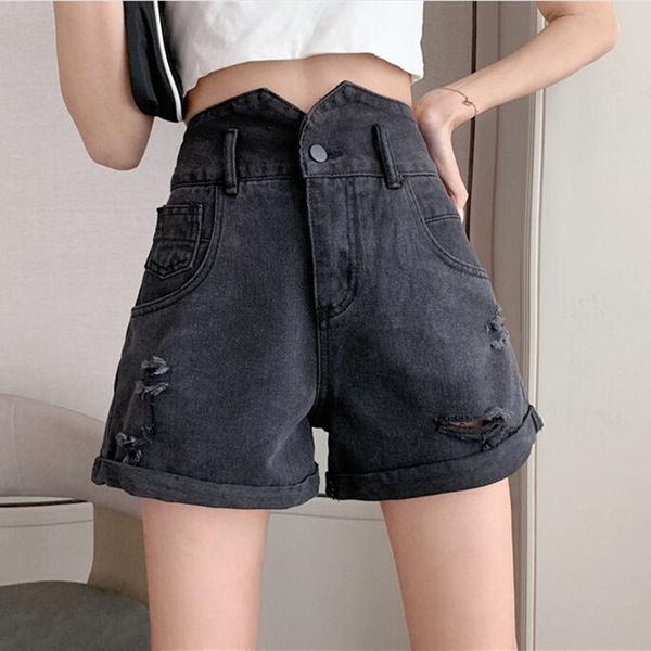 woman jeans shorts clothes ripped high waisted new summer streetwear baggy wide leg vintage fashion the new black harajuku pant, Blue
woman jeans shorts clothes ripped high waisted new summer streetwear baggy wide leg vintage fashion the new black harajuku pant, Blue