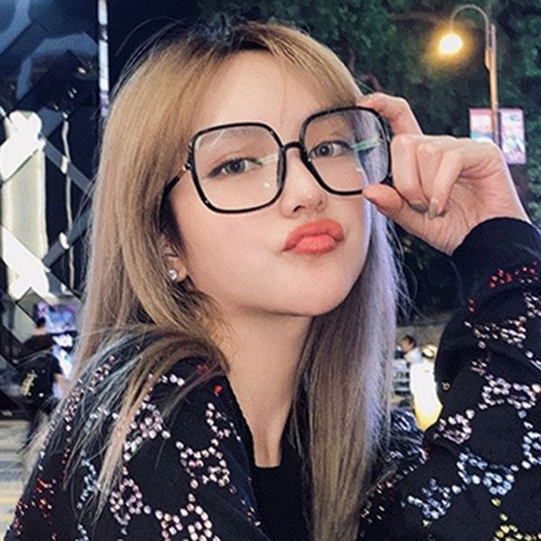 95614 fashionable ins style square frame literary square large frame plain glasses can be matched with glasses, Silver
95614 fashionable ins style square frame literary square large frame plain glasses can be matched with glasses, Silver
