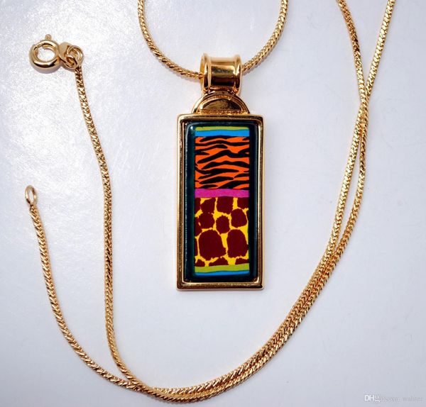 wild africa series 18k gold-plated enamel necklaces for woman rectangular pendant necklace collier
wild africa series 18k gold-plated enamel necklaces for woman rectangular pendant necklace collier