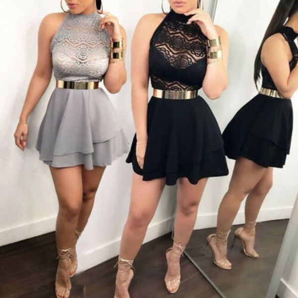 women pleated dresses sleeveless lace stitching perspective dress bodycon cocktail club mini dress no belt drop shipping, Black;gray
women pleated dresses sleeveless lace stitching perspective dress bodycon cocktail club mini dress no belt drop shipping, Black;gray