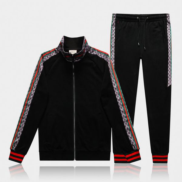 autumn and winter new sports suit medusa men's casual designer coat fashion sweatsuit trousers casual wear two piece trend mens tracksu, Gray 
autumn and winter new sports suit medusa men's casual designer coat fashion sweatsuit trousers casual wear two piece trend mens tracksu, Gray