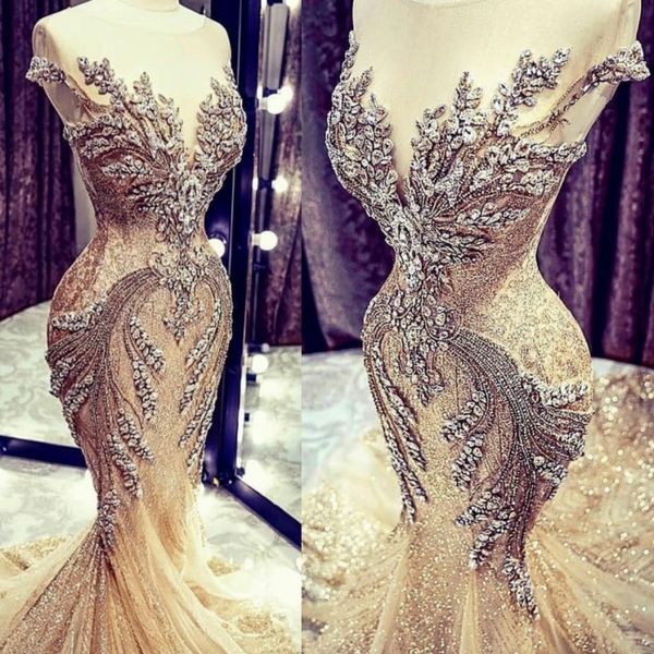 charming prom dresses with sheer neck major beading crystal jewel neck mermaid evening dress custom made illusion robe de soire, Black
charming prom dresses with sheer neck major beading crystal jewel neck mermaid evening dress custom made illusion robe de soire, Black