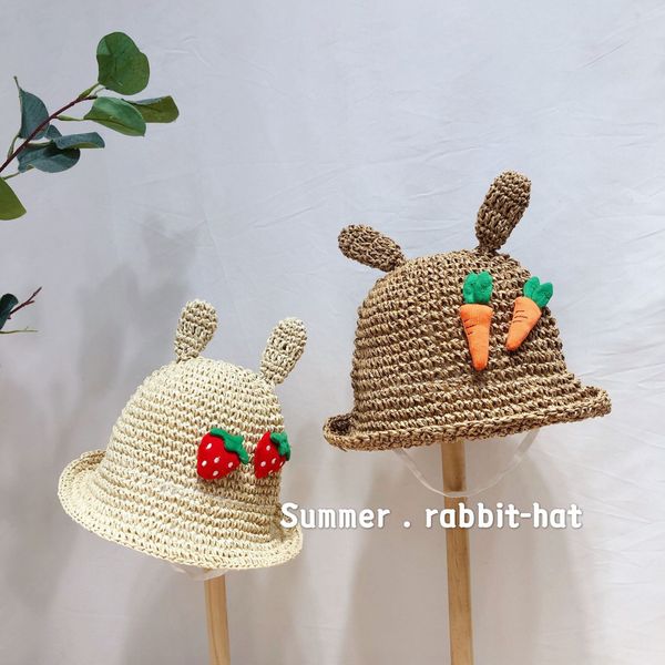 summer 2020 new children's rabbit ear straw hat rabbit ear fruit straw hat c012, Yellow
summer 2020 new children's rabbit ear straw hat rabbit ear fruit straw hat c012, Yellow