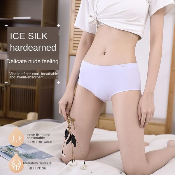 m8u1t new summer breathable mid-waist thin underwear cotton crotch breifs silkworm chrysalis seamless ice silk anti-hip women's underwe, Black;white
m8u1t new summer breathable mid-waist thin underwear cotton crotch breifs silkworm chrysalis seamless ice silk anti-hip women's underwe, Black;white