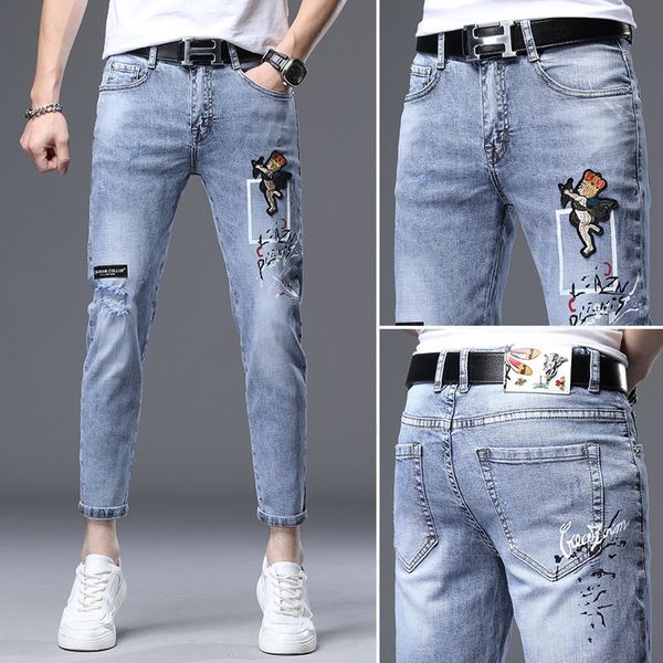 2020 обрезается плотные брюки джинсы и jeansmen тонкая игровая бренд моды вышитые приталенный рваные джинсы высокого класса стрейч леггинсы, Blue
2020 обрезается плотные брюки джинсы и jeansmen тонкая игровая бренд моды вышитые приталенный рваные джинсы высокого класса стрейч леггинсы, Blue