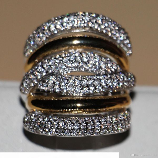 victoria wieck full tiny stones women's fashion jewelry 14kt white&gold gold filled zirconia wedding engagement band rings gift size 5, Silver
victoria wieck full tiny stones women's fashion jewelry 14kt white&gold gold filled zirconia wedding engagement band rings gift size 5, Silver