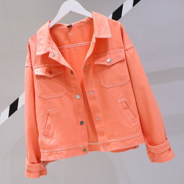 plus size loose harajuku solid denim jacket women autumn red orange short jean jacket casual cowboy outerwear jaqueta feminina, Black;brown
plus size loose harajuku solid denim jacket women autumn red orange short jean jacket casual cowboy outerwear jaqueta feminina, Black;brown