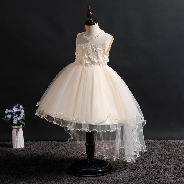 six colors flower girl opening ceremony dance performance embroidery dress girl's birthday party dinner president's dress, Red;yellow
six colors flower girl opening ceremony dance performance embroidery dress girl's birthday party dinner president's dress, Red;yellow