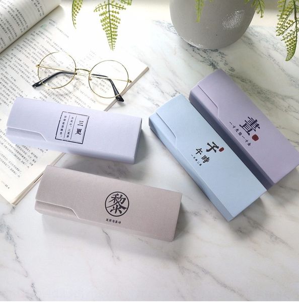 can male and female students hipster creative cute glasses handmade hand-made glasses box box handmade, Blue 
can male and female students hipster creative cute glasses handmade hand-made glasses box box handmade, Blue