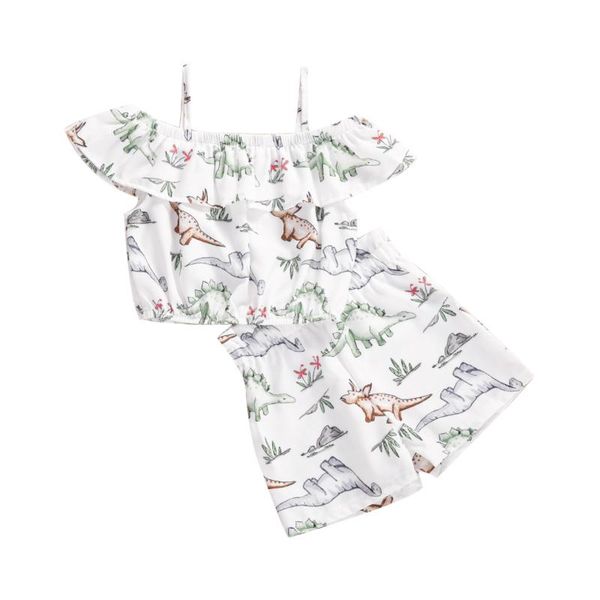 младенец дети ребёнков 2 pcs outfit set динозавр sling сыпучие short листьев лотоса design top короткие ruffle на резинке брюки set, White
младенец дети ребёнков 2 pcs outfit set динозавр sling сыпучие short листьев лотоса design top короткие ruffle на резинке брюки set, White