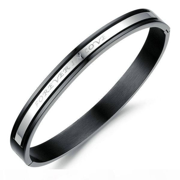 classic couple bracelet creative forever love you bracelets bangles titanium steel lover jewelry bracelet lover gift, Black
classic couple bracelet creative forever love you bracelets bangles titanium steel lover jewelry bracelet lover gift, Black