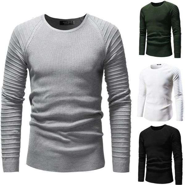 new men casual knitwear fall winter sweater coats personality pleated long sleeve mens pullover sweaters male christmas clothes, White;black
new men casual knitwear fall winter sweater coats personality pleated long sleeve mens pullover sweaters male christmas clothes, White;black